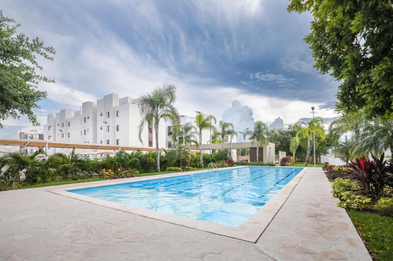 Departamento Lirios Residencial Para 5 Alberca 칸쿤 외부 사진